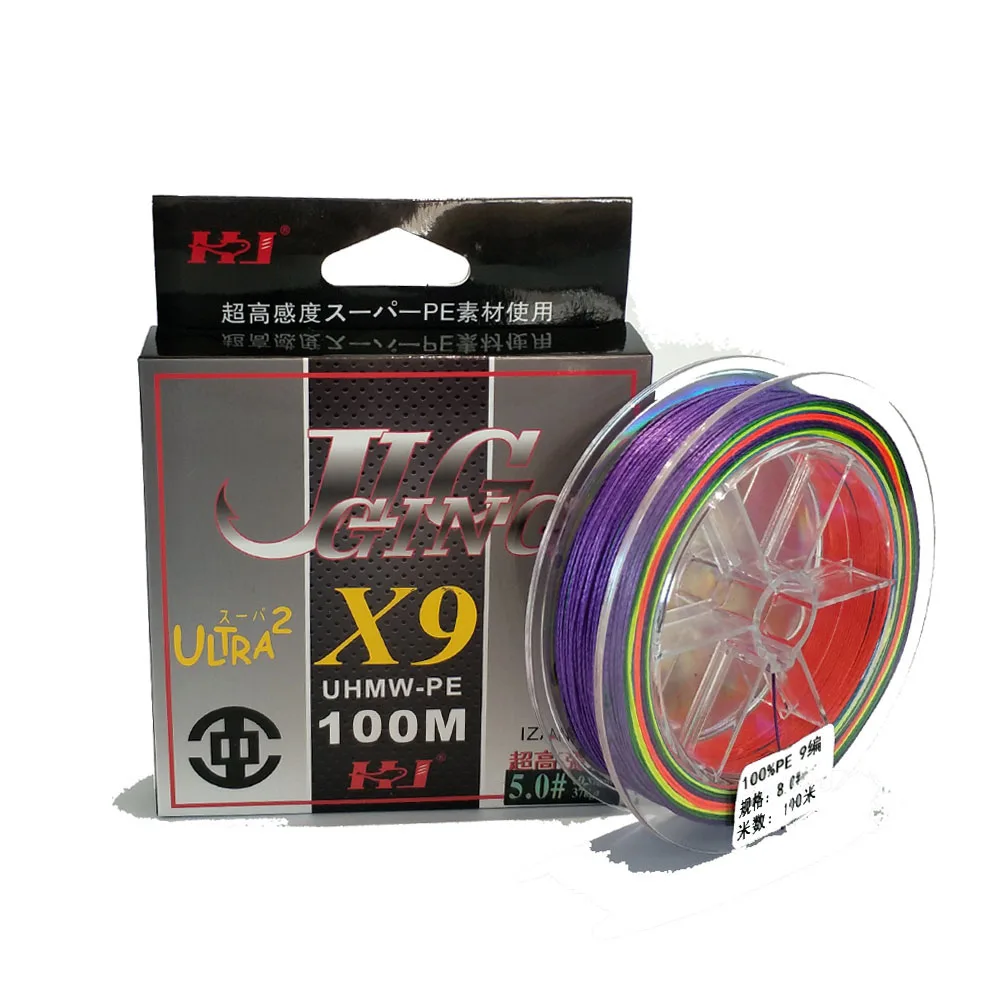 Рыболовная плетеная леска FishingLife 100 м 9 нитей 6 140 фунтов сверхпрочная