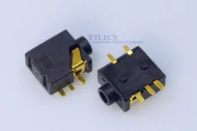 1000pcs stereo jack 2 5mm 5 pin for 3 poles stereo headphone plug SMD type reflow solderable with locators DC30V 0 5A Rohs New