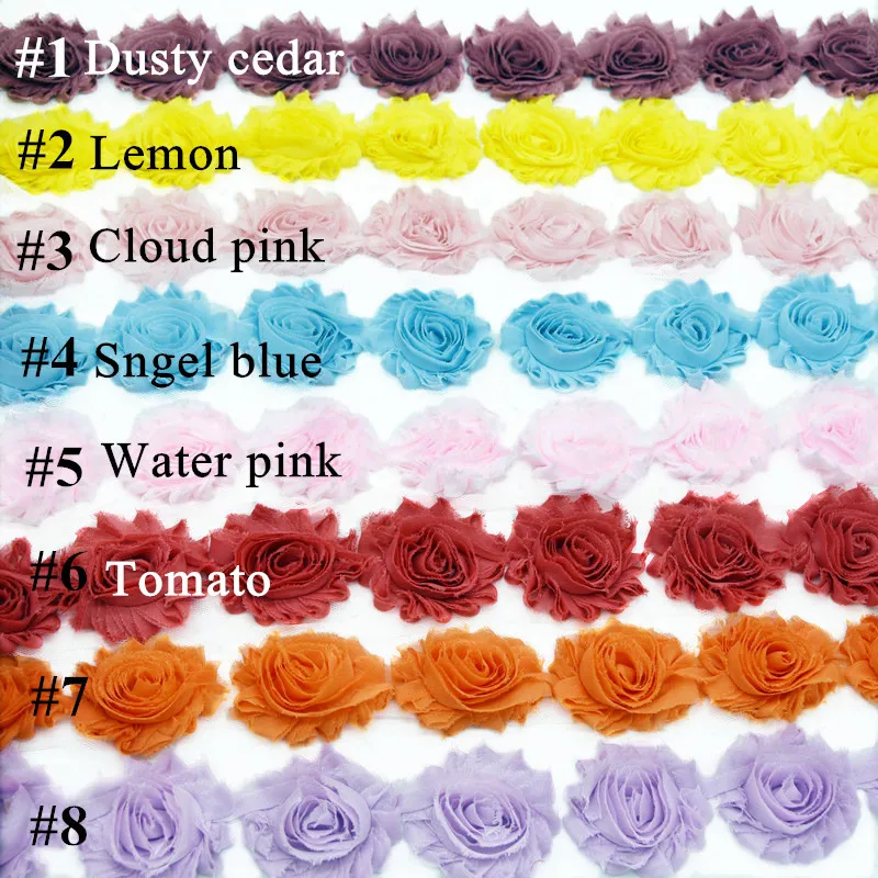 110 solid color 2.5'' shabby trim, $0.60 ,  (2)