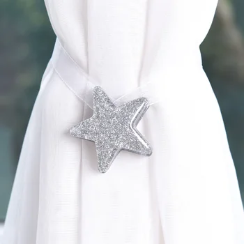 

Simple Star curtain Holder magnetic curtain holdbacks tieback window curtain hooks decoration hardware accessories