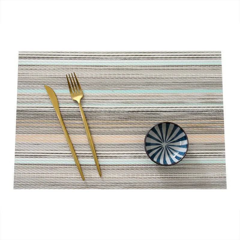 Green stripes Коврики для стола, подкладки теплоизоляционные, европейские подставки в западном стиле, горячие и водонепроницаемые коврики для стола, подставки, чаши и подставка для тарелок - Цвет: Green stripes