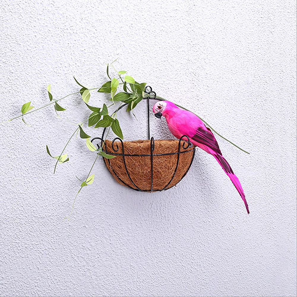 25cm rose red 25/35 см ультра светильник Вес Поддельные попугаев с настоящих перьев/гибкие ножки сад Моделирование реквизит птица Творческий ультра светильник вес - Цвет: 25cm rose red