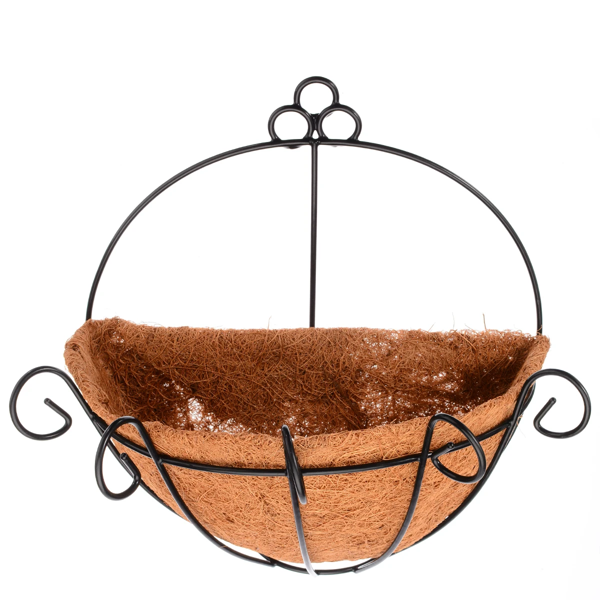 Metal Half Round Planter Wall DIY Hanging Planting Pot Decoration Flower Pots Garden Supplies Mayitr