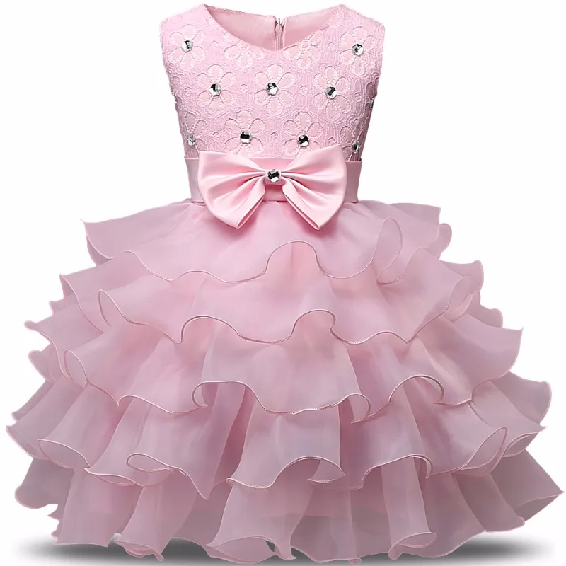 Платье для новорожденных девочек; бальное платье; многослойное платье-пачка для выпускного вечера; вечерние платья принцессы для девочек; одежда для дня рождения, крещения - Цвет: Photo Color
