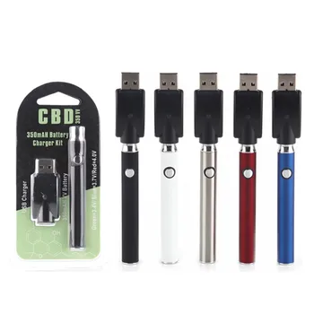 

5 pcs/lots CBD Preheat Battery 510 thread 350mah button adjust voltage battery for CBD Cartridges Tank e cigarette CBD Battery