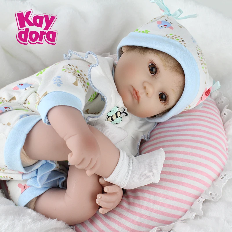 

17" 42cm doll reborn girl handmade dolls soft silicone baby fashion lifelike babies gift toys for kids