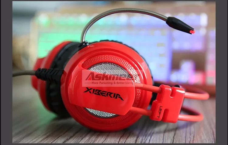 Best Computer Gaming Headset Headband with Microphone Mic XIBERIA V10 Heavy Bass  Stereo Game Headphone Light for PC Gamer (25)