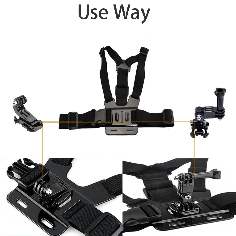 QQT for GoPro Accessories Set Kit for Gopro Hero 7