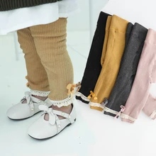 Детские штаны на осень и зиму, длинные штаны, детские леггинсы для девочек, одежда для новорожденных, штаны-шаровары, одежда для малышей, колготки для девочек