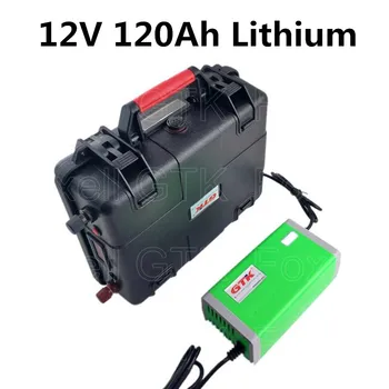 

12V 120Ah Lithium li ion battery pack rechargeable for solar system golf trolley camper caravan motor home RV +charger