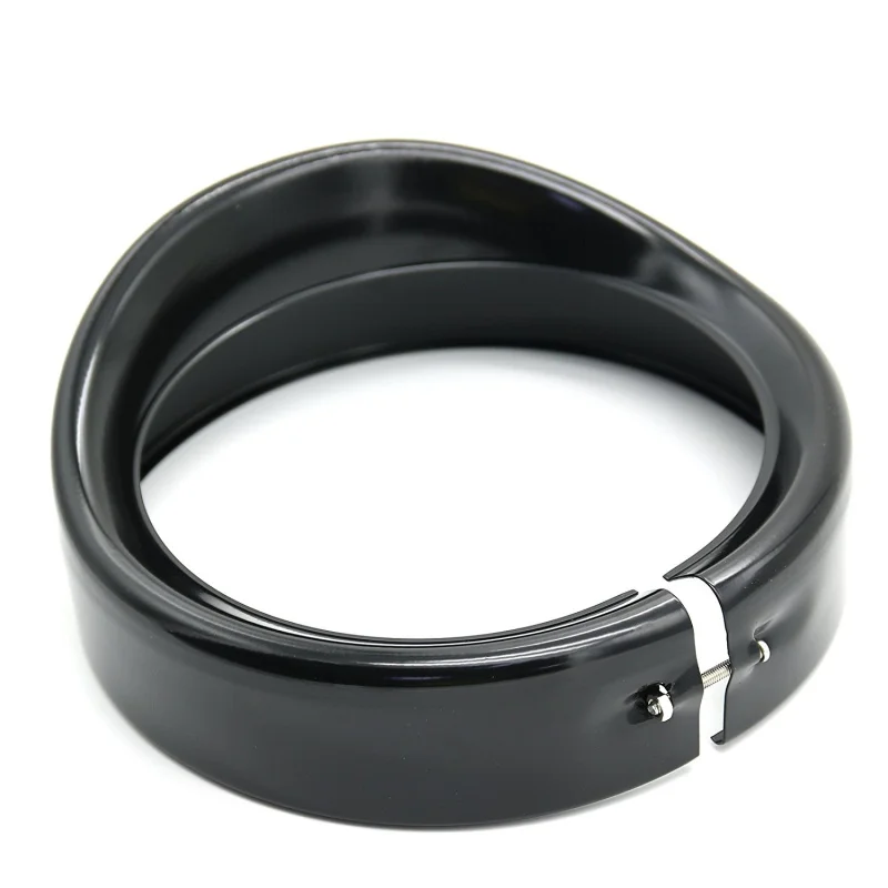 Motorbike Accessories 7 Inch Round LED Headlight Harley Touring Road King Electra Glide Forward Driving Headlamp Visor Trim Ring (13)