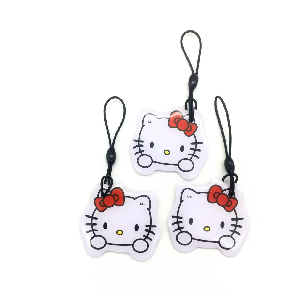 

13.56Mhz UID Changeable MF 1K S50 NFC Keychain Keyfob Key Badge Token Tag Cartoon NFC 5pcs