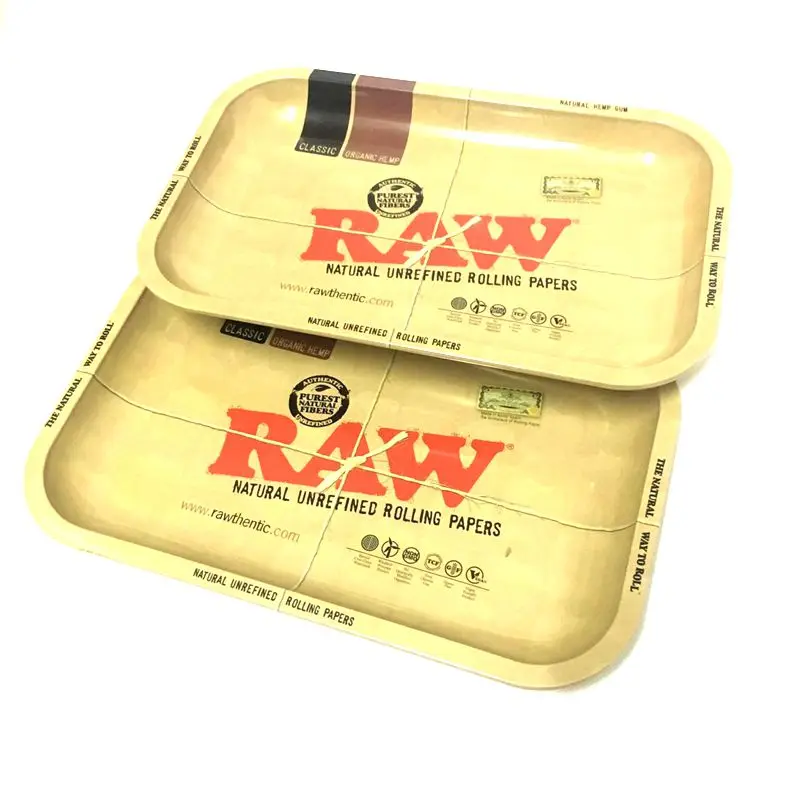 

Wholesale Raw Tray Mini 18cm*14cm Rolling Tray Tobacco Storage Plate Discs for Smoke Rolling Herb Grinder Accessories