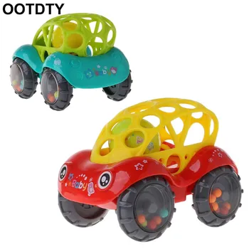

Baby Infant Rattle Roll Car Toy Soft Flexible Sounds Perfect Teething Kids Play