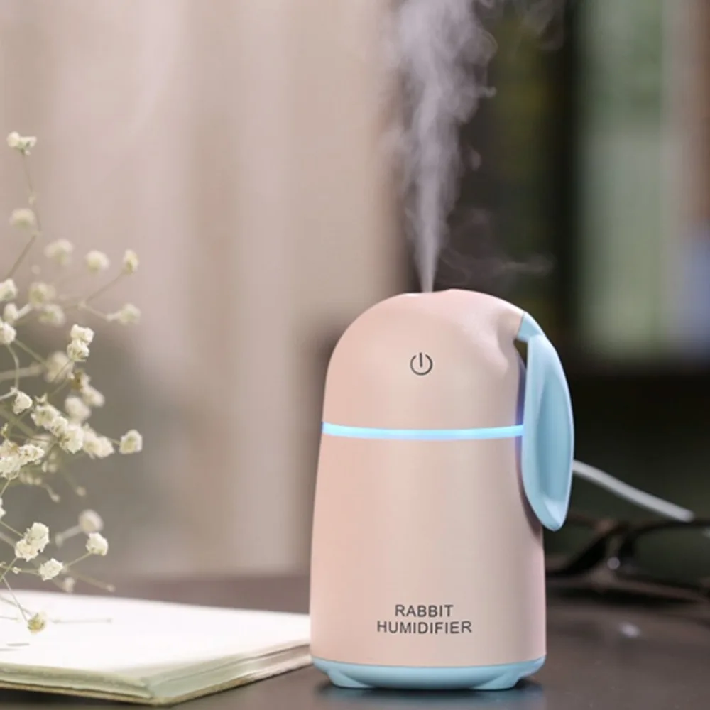

2018 New USB Mini Water humidifier Top Mist Diffuser Ultrasonic Air Humidifier Creative Cartoon Rabbit Car Atomizer Air Purifier