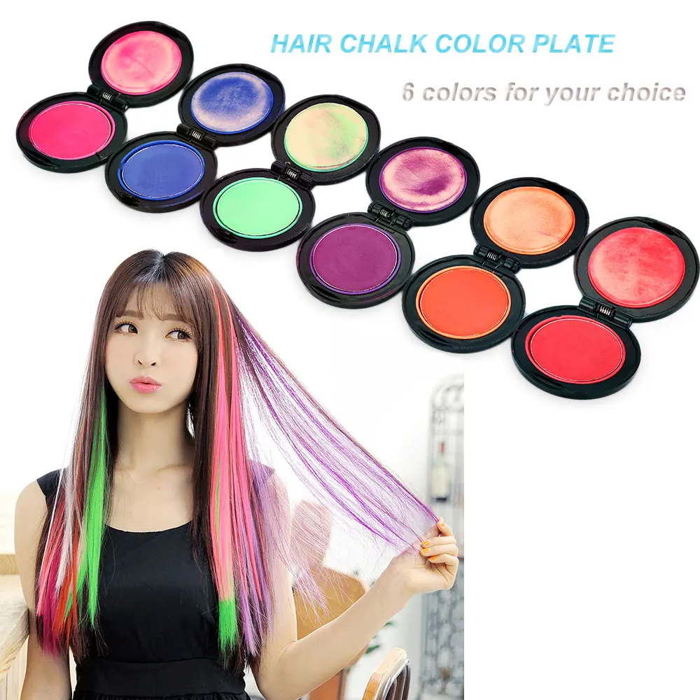 Buy Magic 6 Colors Temporary Hair Dye Powder Cake