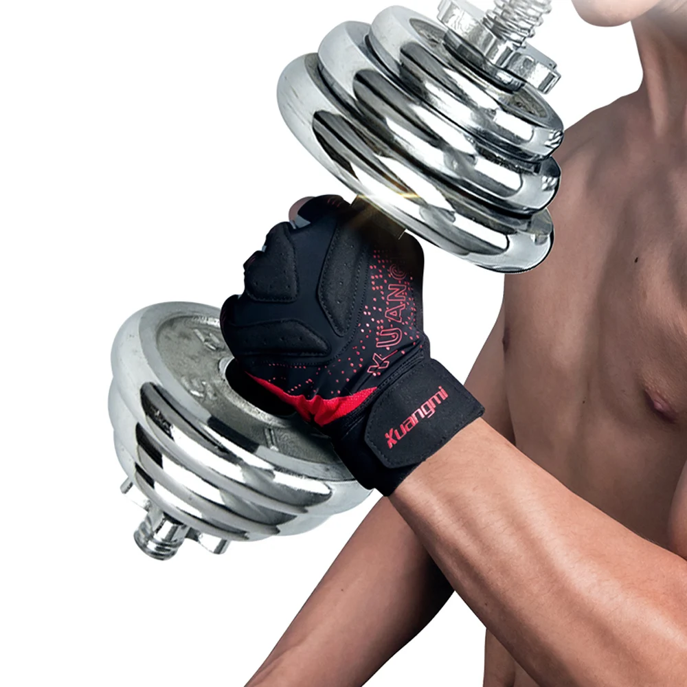 Kuangmi Crossfit Fitness Gloves Dumbbell Weightlifting Training Gloves Half Finger Gloves Cycling Kuangmi Crossfit Fitness Gloves Dumbbell Weightlifting Training Gloves Half Finger Gloves Cycling