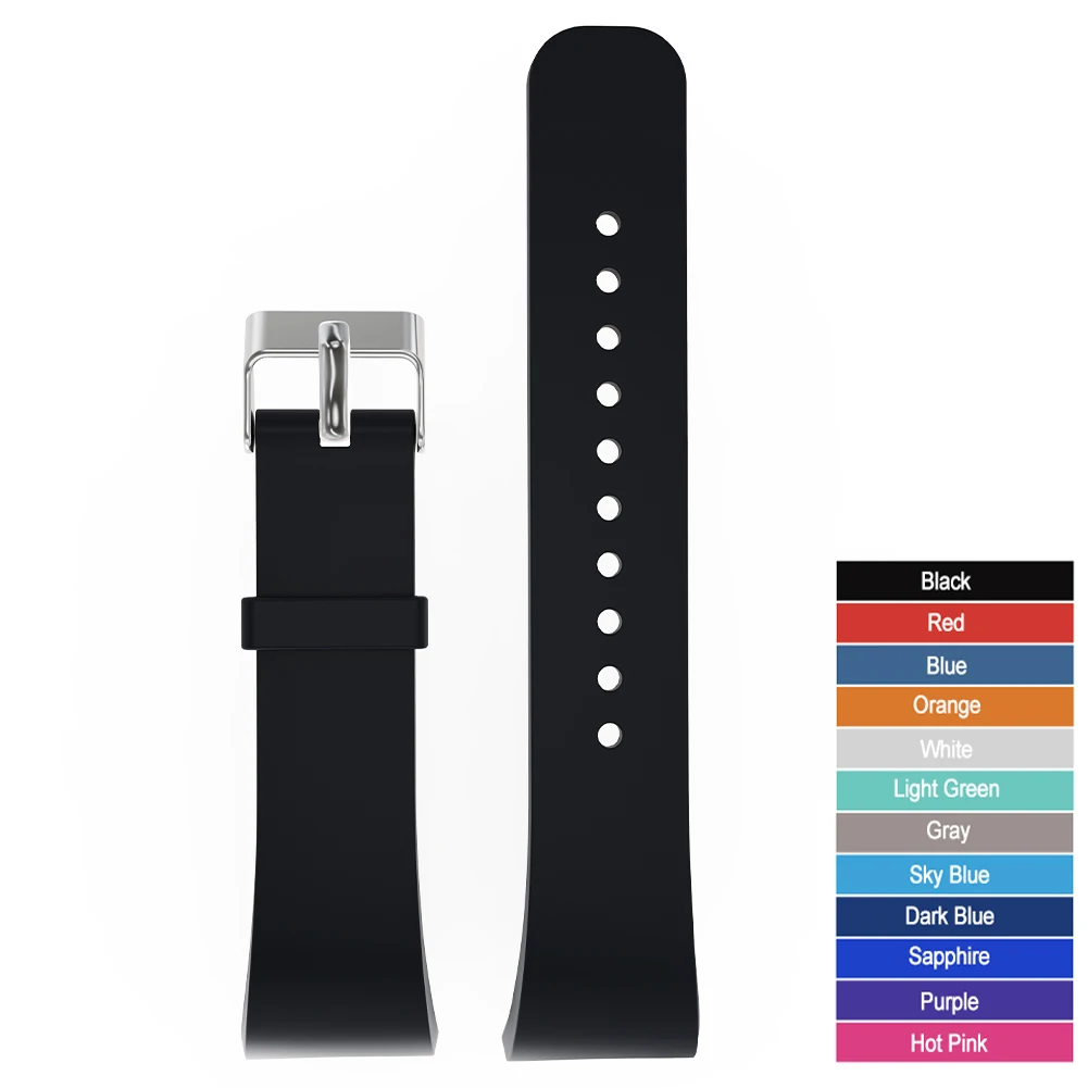 

21CM Large Size Silicone Color Watch Replacement Band for Samsung Gear Fit2 Pro R360 R365 R366 Smart Watch Replace Watch Strap