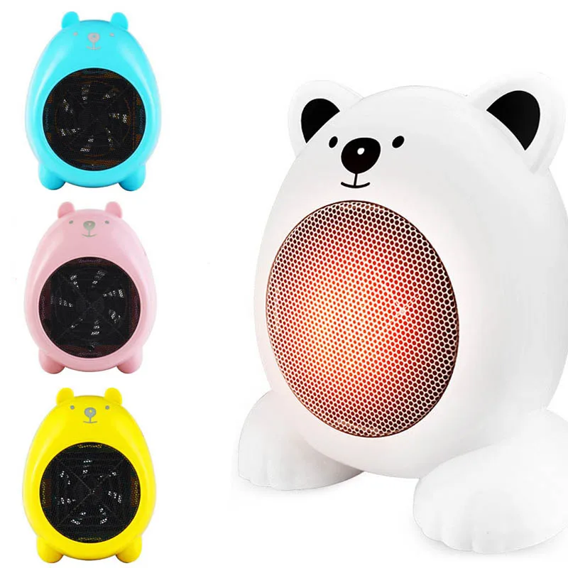 

Cartoon Shape Mini Home Warmer Fan Desktop Electric Heater Fast Handy Heater Warm Machine for Winter Small Desktop Preheater