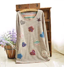 Spring Autumn Cute Appliques Linen Cotton font b Maternity b font shirt Pregnancy Tops shirts font