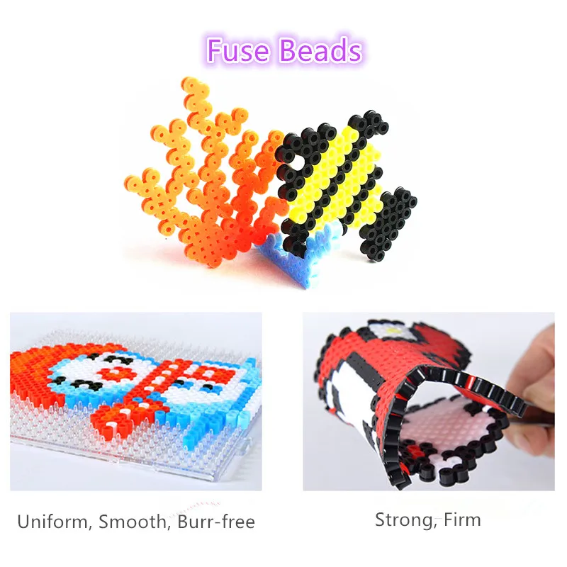 48 Цвета 5 мм Хама бусины головоломка игрушка паззл Perler бисер 3D Пазлы для детей 1000
