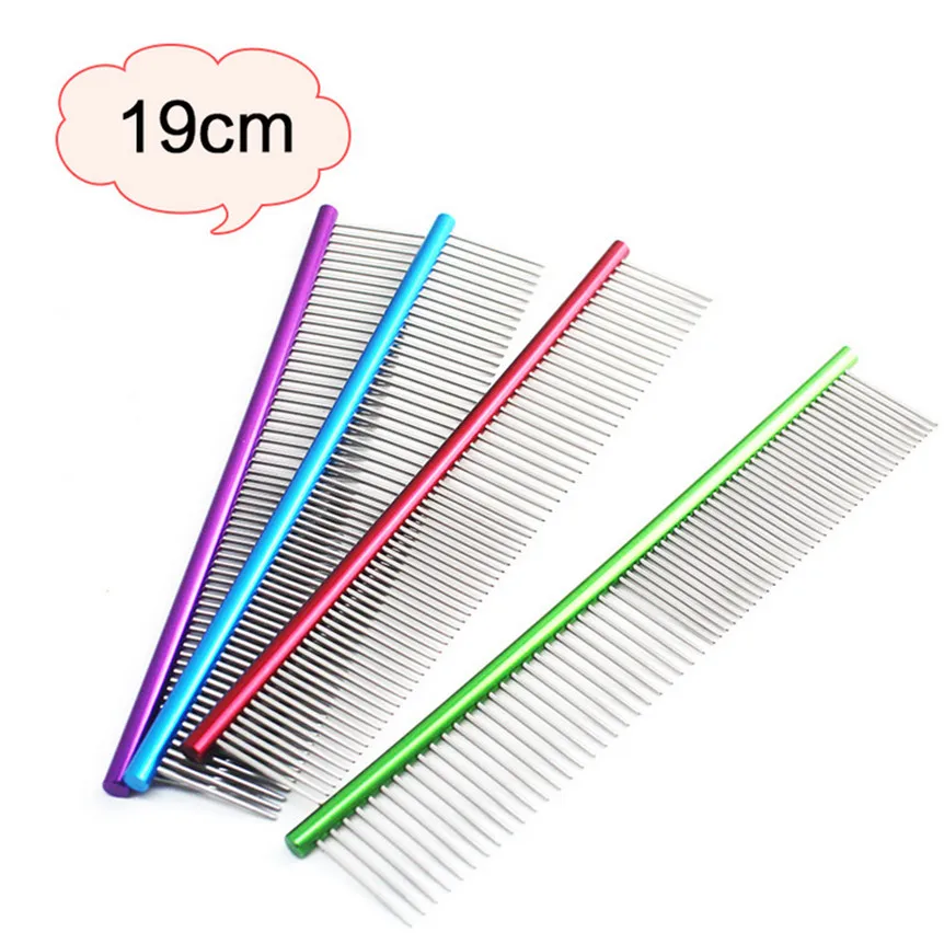 

Pet Dog Comb Remove Fleas Lice Stainless steel Comb Dog Cat Hair Grooming Tool for Long-haired Medium-sized Dogs And Cats