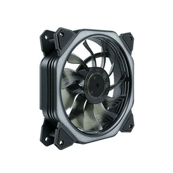 

120Mm Cpu Cooler Cooling Fan Intel Led 8 Damping Pads Lower Noise Heatsink Fan, Rgb