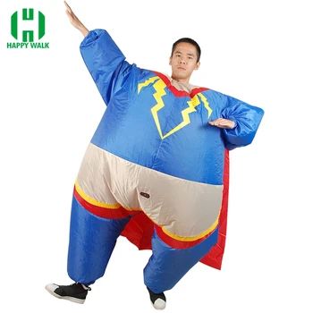 

Inflatable Superman Costume Carnival Cosplay Superhero Costume Halloween Costume for Adult Carnival Costume Party Fancy Dress