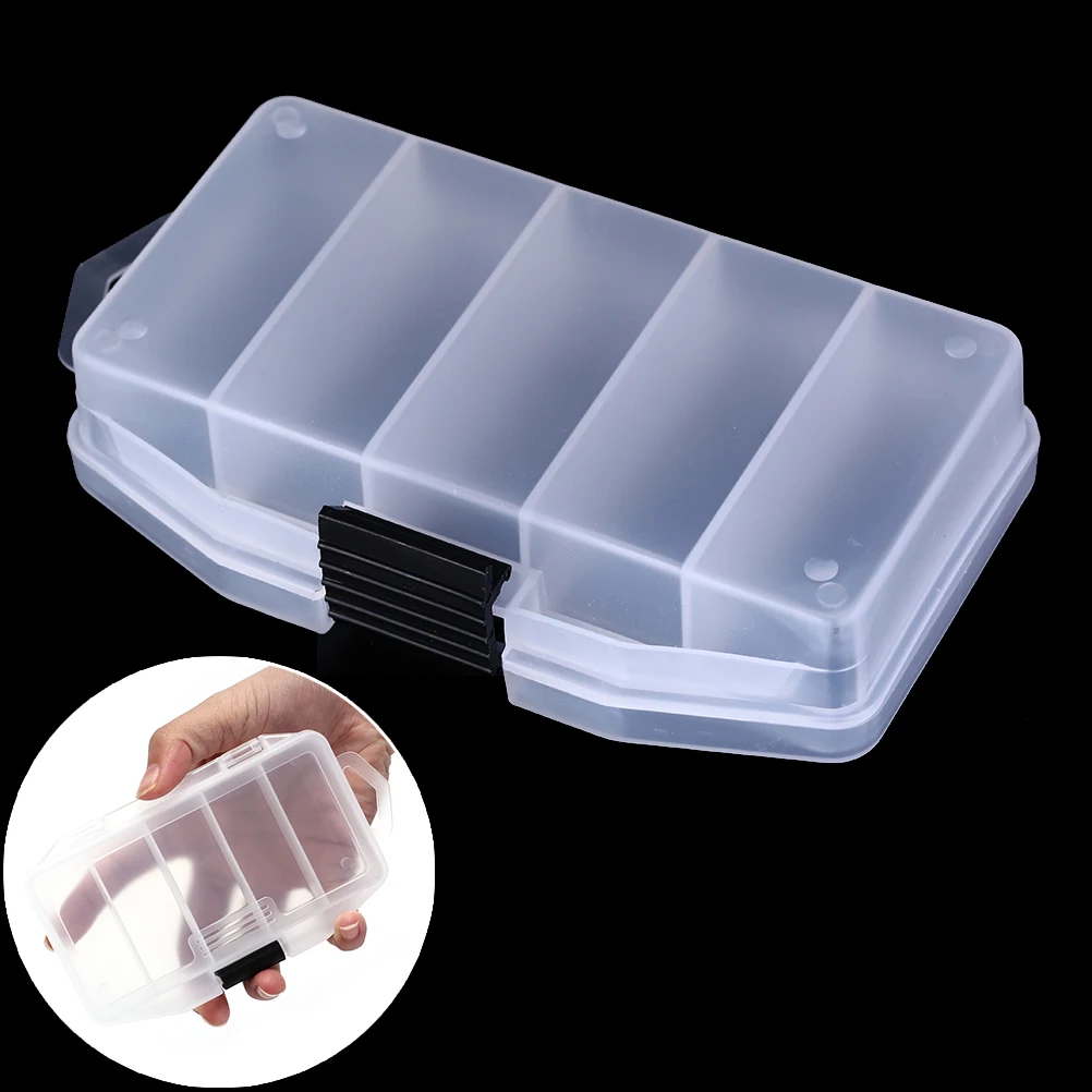 

Transparent Plastic Storage Box Tackle Bait Container Case Outdoor Sports Bait Box for Fishing Lures Hooks Other Fishing Tools