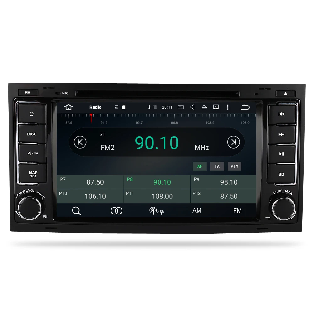 Top Octa Core Android 9.0 Car Radio GPS Navigation Player For Volkswagen Touareg T5 2004-2011 DVD Stereo Video WIFI Multimedia 5
