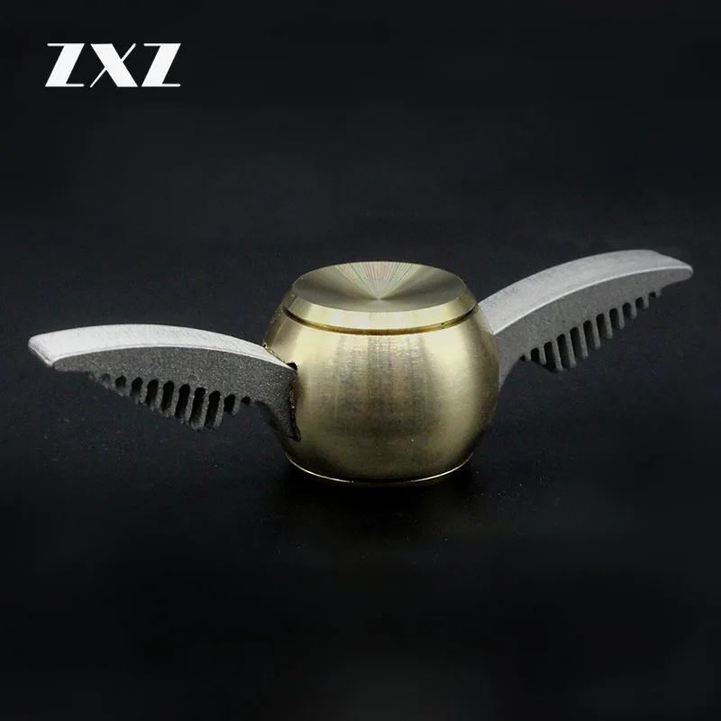 Harry Potter Fidget Brinquedo Giratório de Metal Cobre Alívio do Estresse Pomo de ouro Dedo Mão Spinner