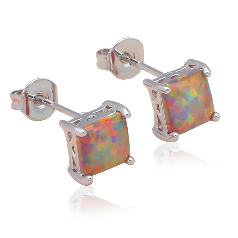 Aliexpress High Quality Zirconia Stud Earring Wholesale Retail Orange Fire Opal Silver Stamped Fashion Jewelry OE529A Aliexpress : image Aliexpress High Quality Zirconia Stud Earring Wholesale Retail Orange Fire Opal Silver Stamped Fashion Jewelry OE529A Aliexpress