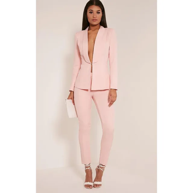 New Light Pink Women S Fashion Elegant Las Business Suits Formal New Light Pink Women S Fashion Elegant Las Business Suits Formal Pants For Weddings Feminine