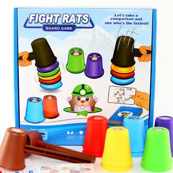 

Fight Rats Board Game Family/Party Parents with Children Interaction Funny Game With English Instructions