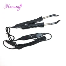 Loof fusion Химическое Наращивание волос Утюг Кератин склеивания Инструменты Fusion Тепло разъем регулируемый Температура Fusion Тепло разъем ЕС Plug