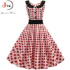 Black Polka Dot Printed Vintage Dress Women Summer Retro 50s 60s Pin Up Rockabilly Party Dress Robe Vestidos Plus Size ► Photo 2/6