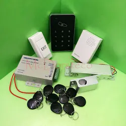 Фирменная Новинка DIY RFID Дверь Управление доступом комплект с электрическим домофоны + 10 keyfob карты полный Система контроля доступа