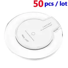 50 шт. Беспроводной Зарядное устройство Индуктивный мобильного телефона Зарядное устройство для iPhone 6 6s samsung Note7 S6/S7 edge/S7 край Nexus 4/5 Nokia