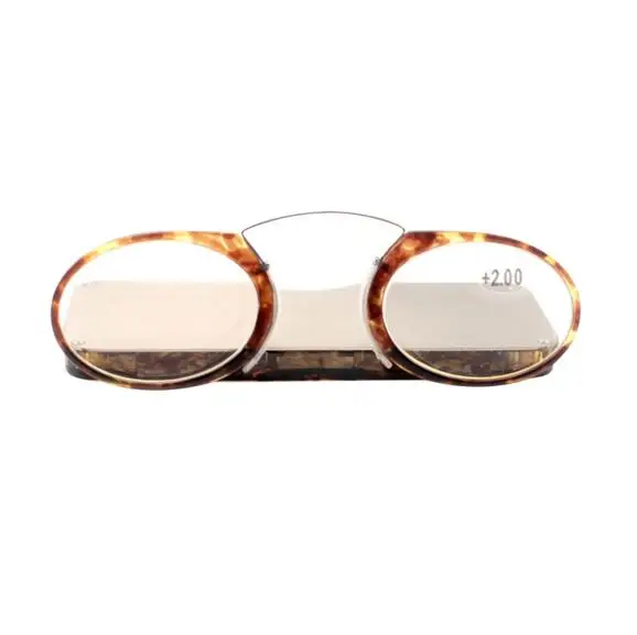 JN IMPRESSION очки для чтения с креплением на носу+ 1,0 до+ 3,5, портативное устройство для чтения с кошельком SOS, мини-очки для чтения с зажимом, чехол 1-3,5