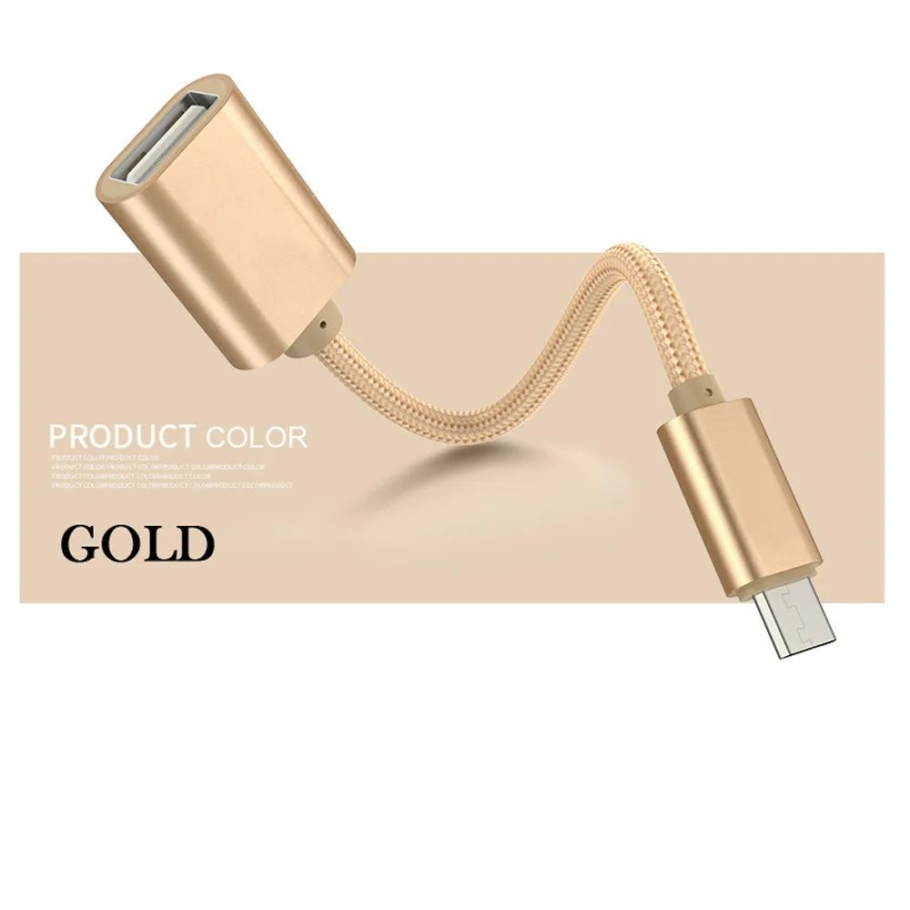 Новый креативный Портативный Micro Usb штекер USB кабель адаптер OTG синхронизации