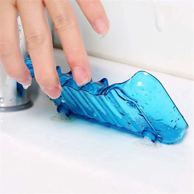 Держатель губки для слива воды мыльница для дома 1 шт. 4 цвета силиконовая присоска пластик