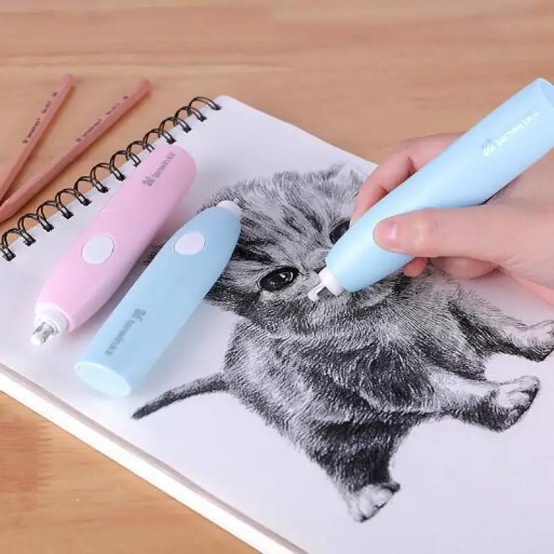

Adjustable Pencil Electric Eraser School Rubbers Kawaii Electronic Erasers For Kids Cute Stationery Office Supplies