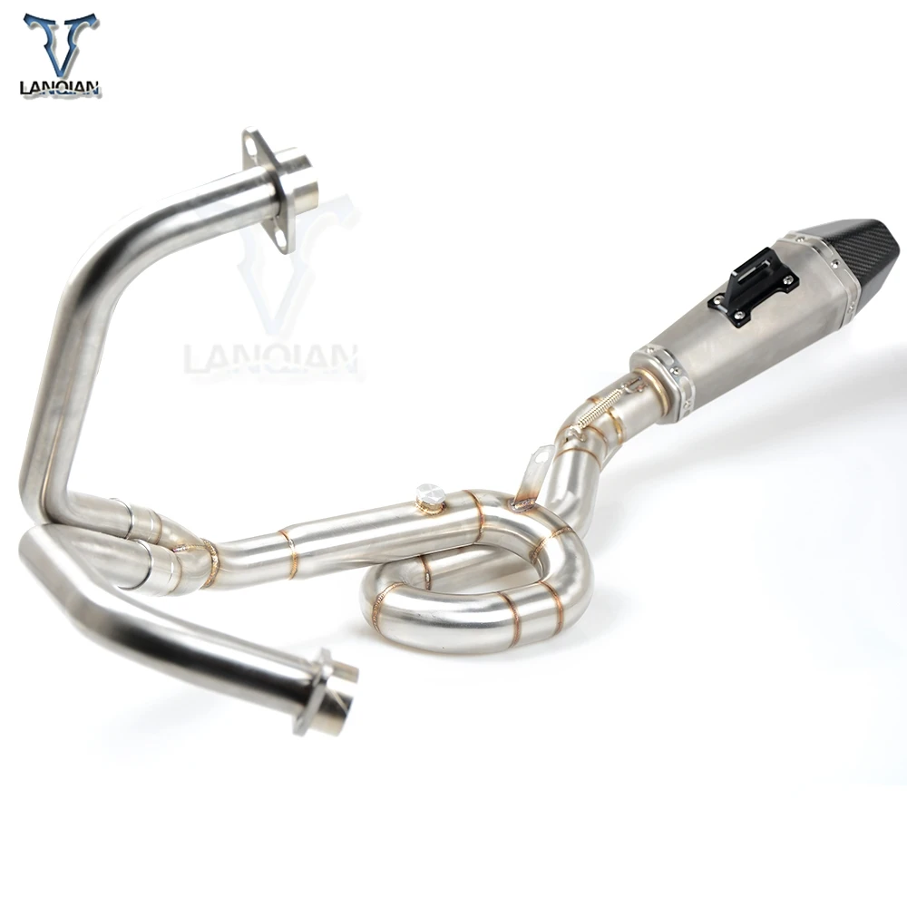 Exhaust Pipe Muffler Mid Pipe For Yamaha YZF-R3 YZFR3 2014 2015 2016 Motorcycle Full Exhaust System Mid Link Pipe