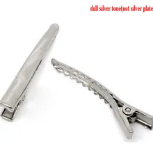 DoreenBeads 50 скучно серебристый цвет штыревые заколки Заколки для волос 45x10 мм(B10855