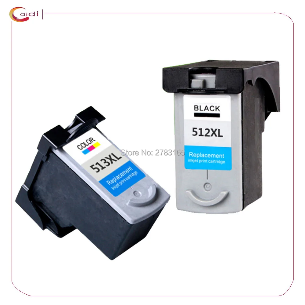 Lemero 512XL 513XL cartridges, compatibel met Canon printercartridges 512 513 XL Multipack PG-512 CL-513 zwart, kleur voor Canon Pixma MP495 MP230 MP270 MX420 IP2700 MX340 MP240 MP250 MP280