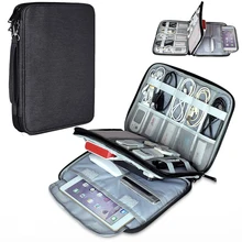 Портативный Дорожный Чехол-органайзер для iPad mini 4/5 Pro 9,7 11 Air 2 кабеля USB флэш-накопитель зарядное устройство наушники Powerbank планшет