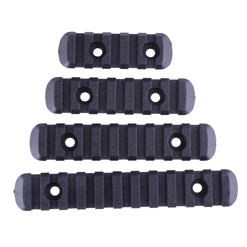 

4Pcs/Set Rifle Polymer M-LOK 20mm Picatinny Weaver Rail Section Set for Hand Guard Hunting Polymer Rail Section