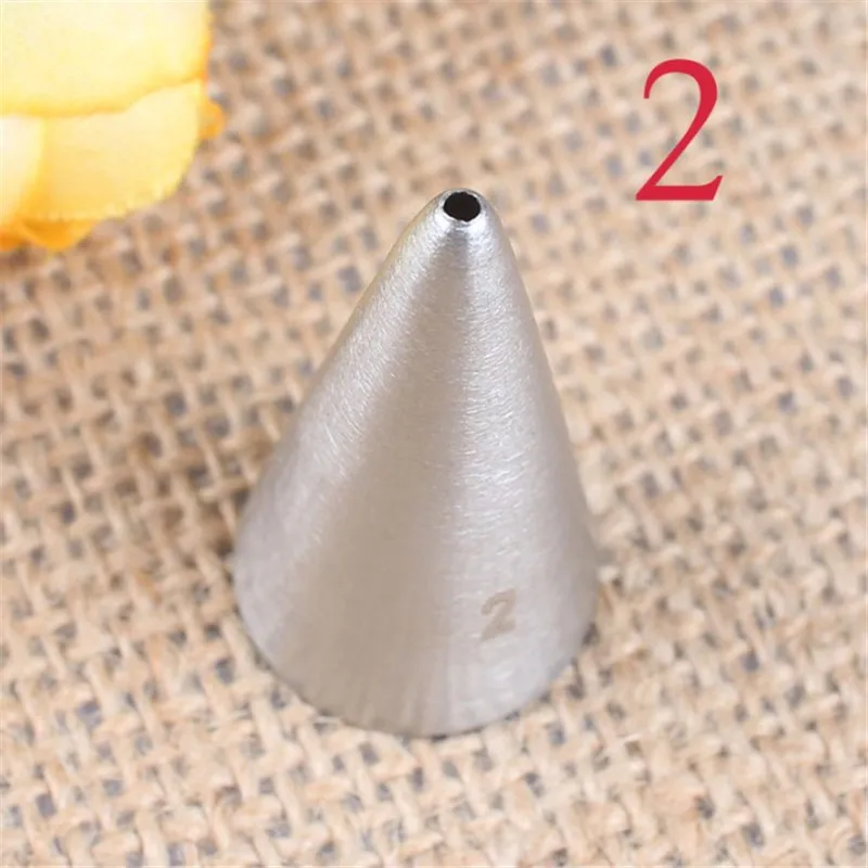 

1.5mm Round Decorating Cake Piping Tips Icing Tubes Pastry Nozzles Cupcake Tools Cake Decorating Tools Writing Nozzles 2#