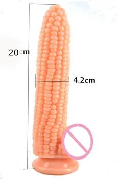 FAAK Big dildo suction cup fake penis corn dick sex toys for women particle surface vagina stimulate beads anal dildo sex shop 3