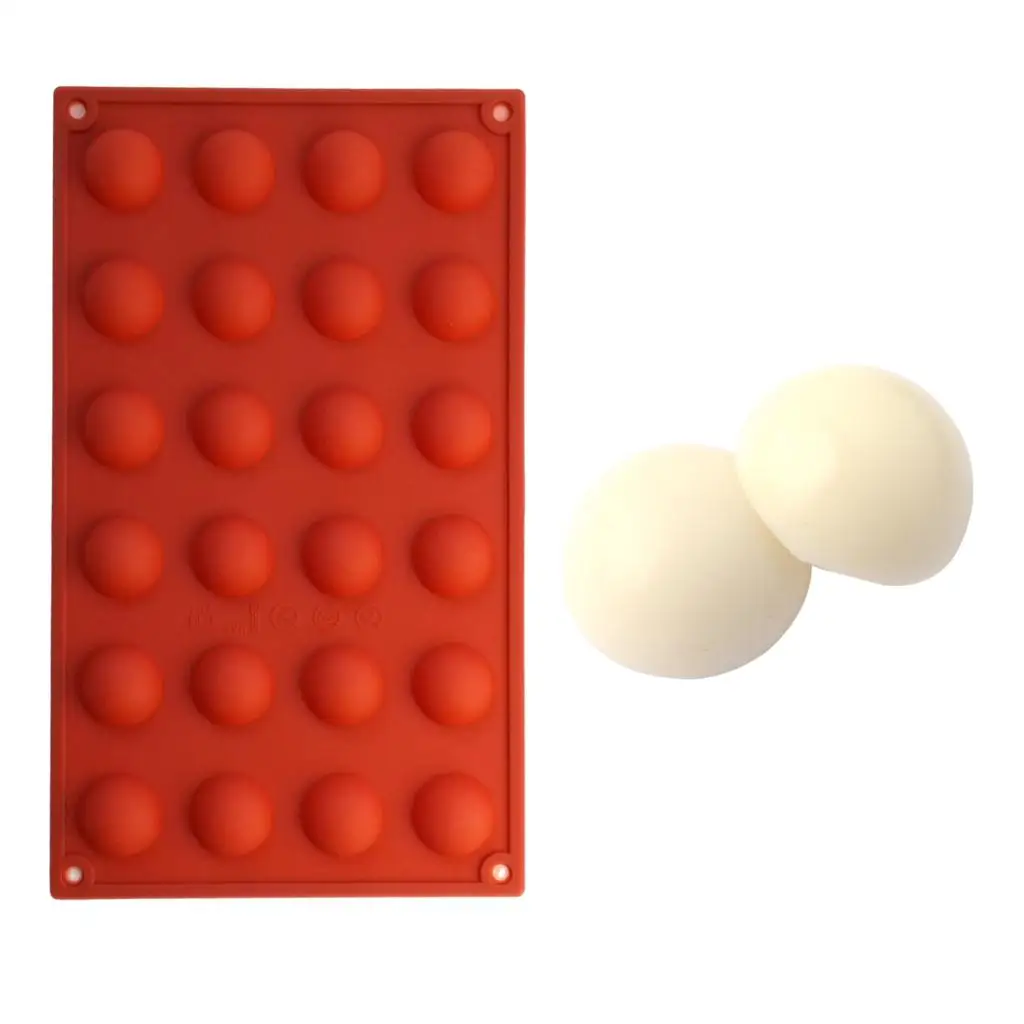 

Silicone Ice Cube Tray Mold Maker Ice Cream Mold Maker LFGB Ice Mould Half Hole Chocolate ice mold D589